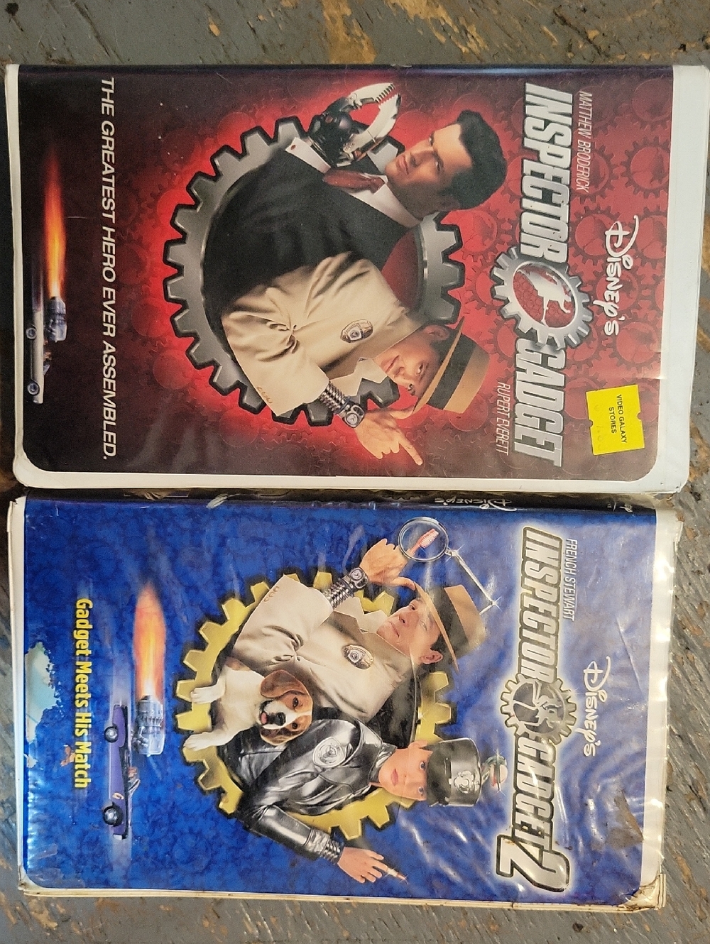 Disney Inspector Gadget VHS Lot - Red & Blue Covers